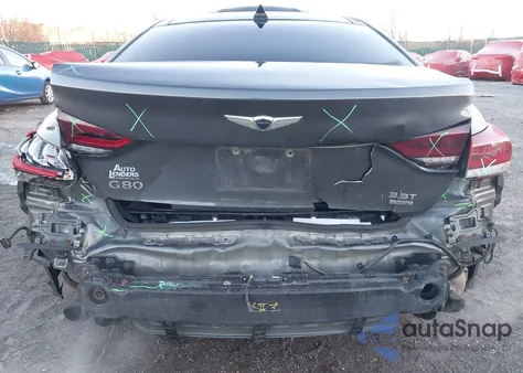 2018 Genesis G80 3.3T Sport from USA, damaged, VIN KMHGN4JB9JU222517